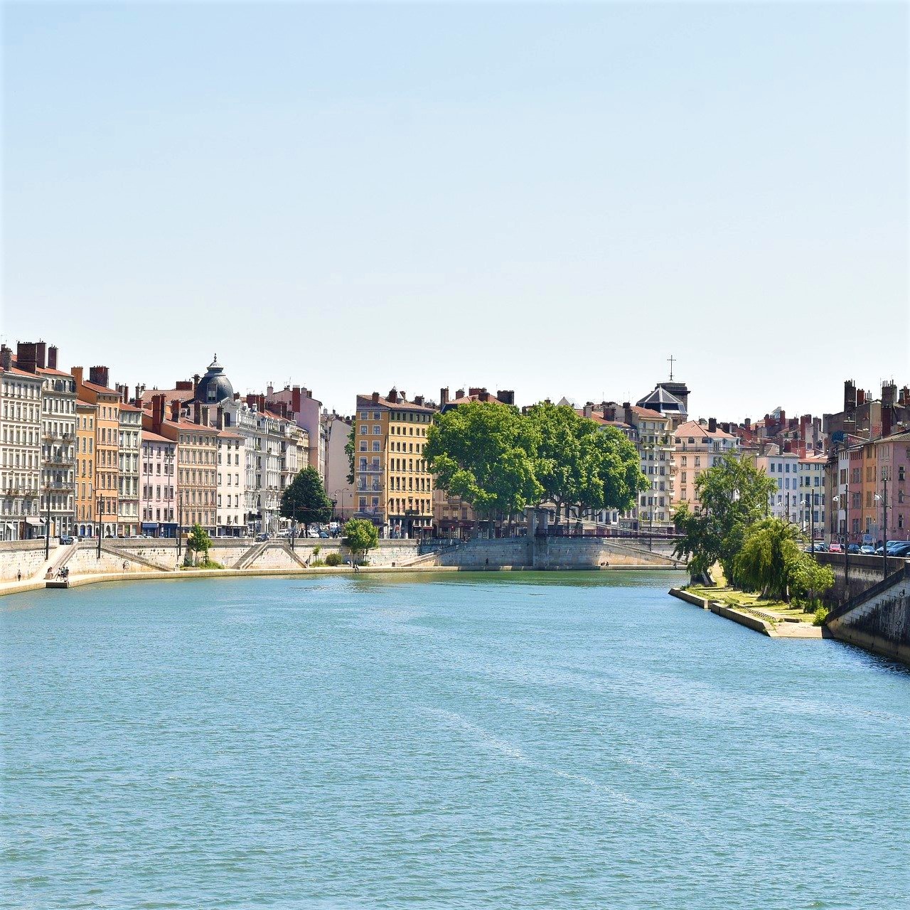 Photographie des quais de Saône