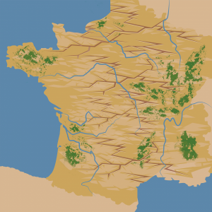 Illustration de la France sans eau