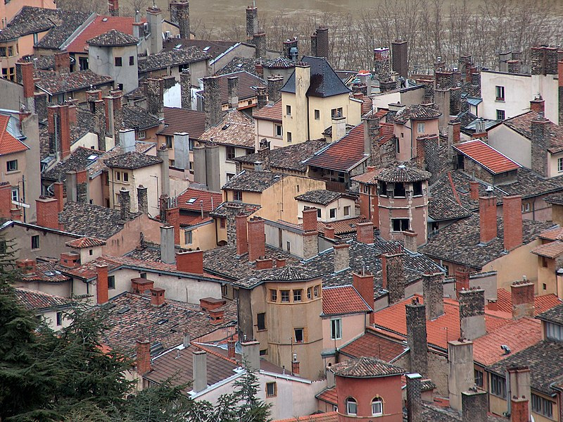 Vue des toits Vieux Lyon