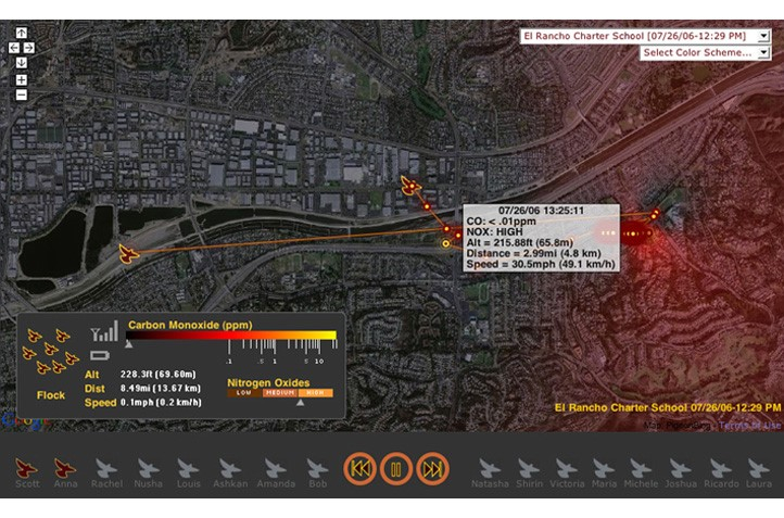 Capture d'écran de la pollution urbaine